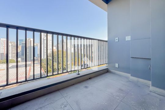 Varanda do Studio de apartamento à venda com 1 quarto, 14m² em Vila Clementino, São Paulo