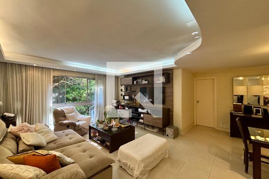 Sala de apartamento à venda com 3 quartos, 125m² em Lagoa, Rio de Janeiro