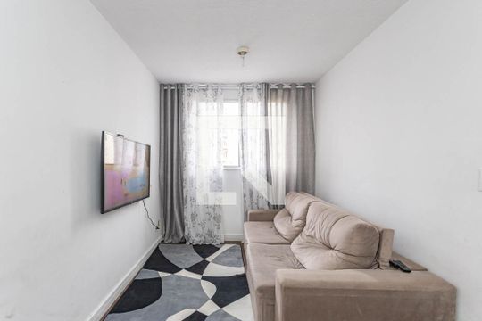 Sala de apartamento à venda com 2 quartos, 52m² em Vila Caraguata, São Paulo