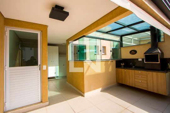 Espaço gourmet de casa de condomínio para alugar com 1 quarto, 72m² em Campestre, Santo André