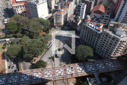 Vista da Janela de kitnet/studio à venda com 1 quarto, 35m² em Centro Histórico de São Paulo, São Paulo