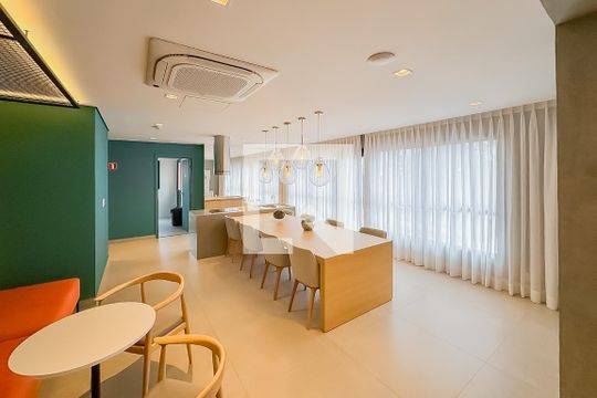 Área comum de apartamento à venda com 3 quartos, 70m² em Nova Klabin, São Paulo