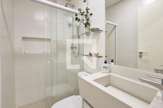 Banheiro Social de apartamento à venda com 2 quartos, 104m² em Jardim Portugal, São Bernardo do Campo