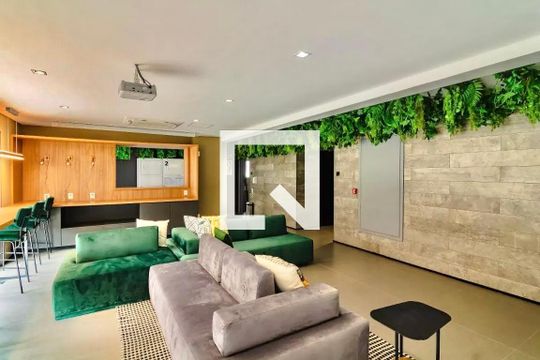 Área comum de kitnet/studio para alugar com 1 quarto, 27m² em Vila Clementino, São Paulo
