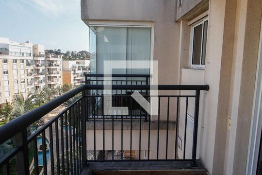 Varanda da Sala de apartamento para alugar com 1 quarto, 86m² em Morumbi, São Paulo