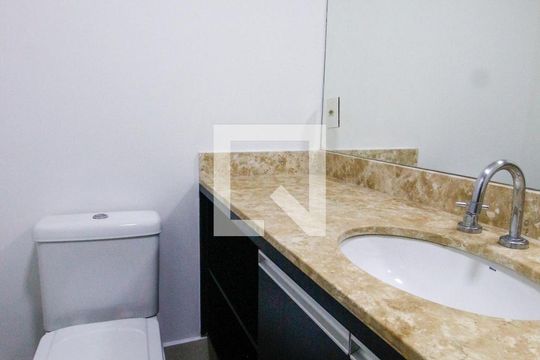 Banheiro da Suíte de apartamento para alugar com 1 quarto, 86m² em Morumbi, São Paulo