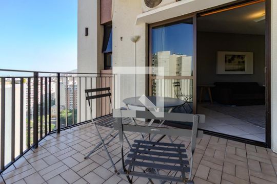 Varanda da sala  de apartamento à venda com 1 quarto, 60m² em Copacabana, Rio de Janeiro