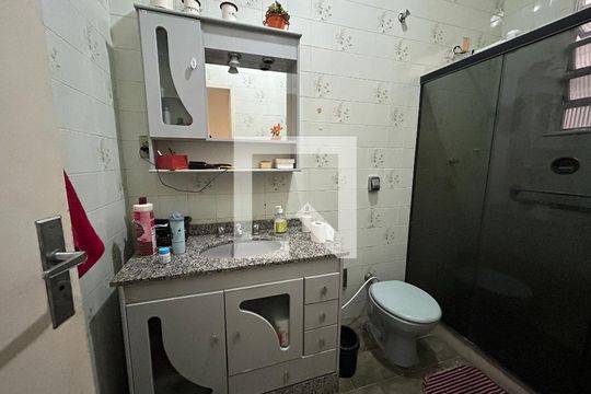 Banheiro Social de apartamento à venda com 2 quartos, 57m² em Cachambi, Rio de Janeiro