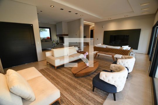 Sala 1 de casa para alugar com 4 quartos, 630m² em Jardim Sorirama (sousas), Campinas