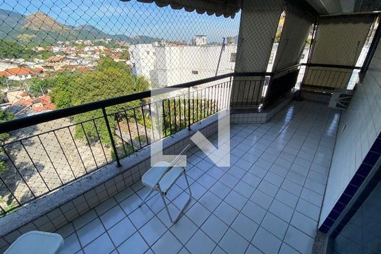 Varanda - Sala de apartamento à venda com 3 quartos, 154m² em Anil, Rio de Janeiro