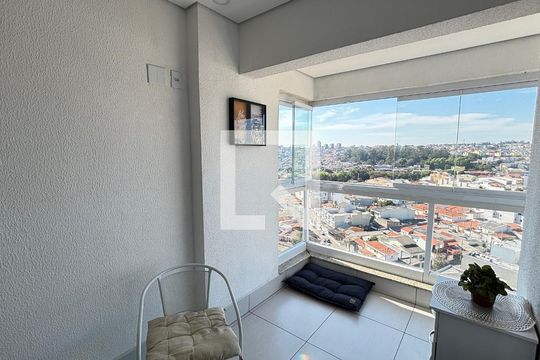Varanda da Sala de apartamento para alugar com 3 quartos, 80m² em Santa Terezinha, Santo André