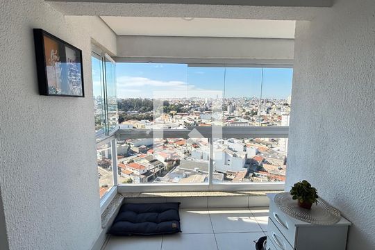 Varanda da Sala de apartamento para alugar com 3 quartos, 80m² em Santa Terezinha, Santo André