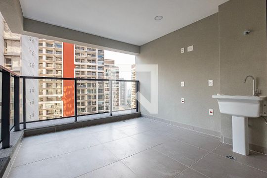 Sala/Cozinha - Varanda de apartamento à venda com 2 quartos, 69m² em Sumaré, São Paulo