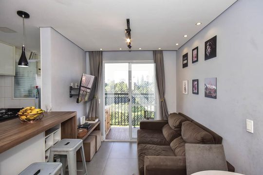 Sala de apartamento à venda com 2 quartos, 52m² em Jardim Parque Morumbi, São Paulo