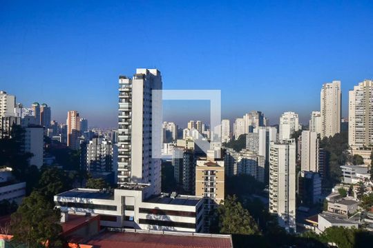 Vista da Suíte de apartamento à venda com 2 quartos, 100m² em Vila Andrade, São Paulo