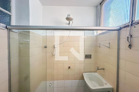Banheiro da Suíte de apartamento à venda com 1 quarto, 35m² em Botafogo, Rio de Janeiro