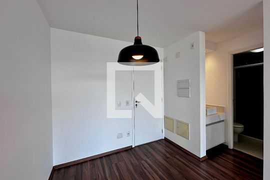 Sala de apartamento à venda com 1 quarto, 48m² em Brooklin, São Paulo