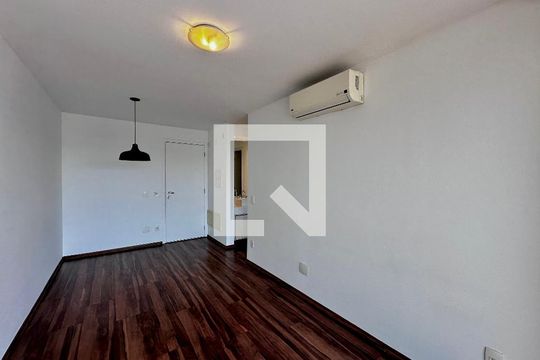 Sala de apartamento à venda com 1 quarto, 48m² em Brooklin, São Paulo