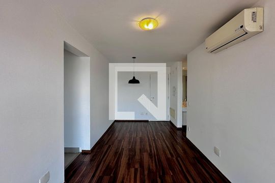 Sala de apartamento à venda com 1 quarto, 48m² em Brooklin, São Paulo
