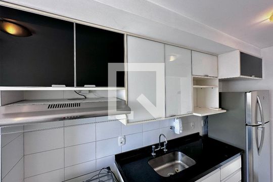 Cozinha de apartamento à venda com 1 quarto, 48m² em Brooklin, São Paulo