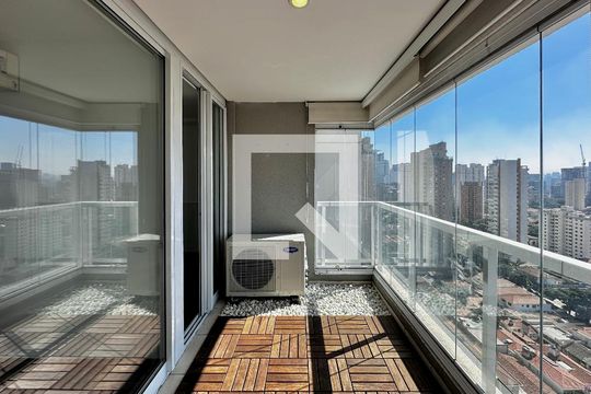 Sacada de apartamento à venda com 1 quarto, 48m² em Brooklin, São Paulo