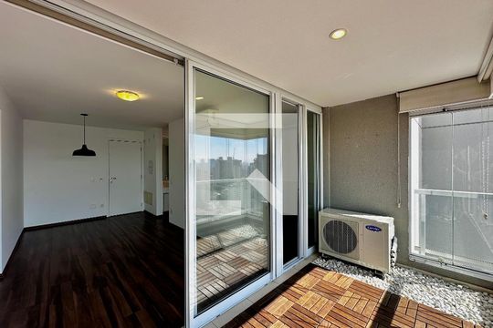 Sacada de apartamento à venda com 1 quarto, 48m² em Brooklin, São Paulo
