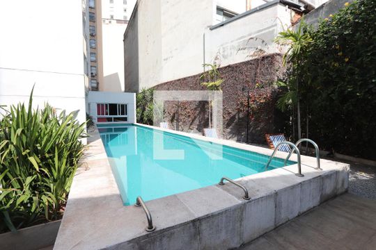 Área comum - Piscina de kitnet/studio à venda com 1 quarto, 23m² em Centro Histórico de São Paulo, São Paulo