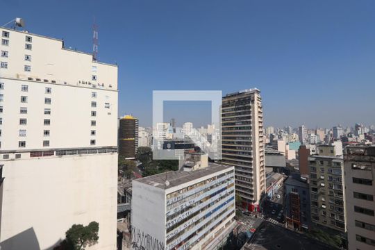Vista da Varanda de kitnet/studio à venda com 1 quarto, 23m² em Centro Histórico de São Paulo, São Paulo
