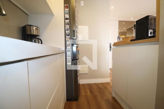 Cozinha de apartamento à venda com 3 quartos, 72m² em Campestre, Santo André