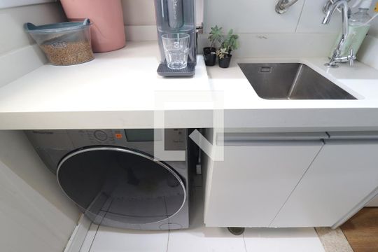 Área de Serviço de apartamento à venda com 3 quartos, 72m² em Campestre, Santo André
