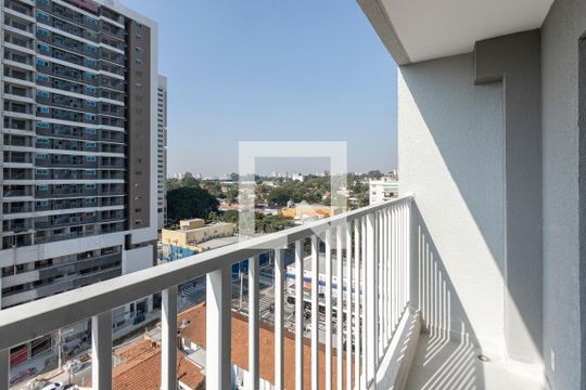Varanda de kitnet/studio à venda com 1 quarto, 27m² em Santo Amaro, São Paulo