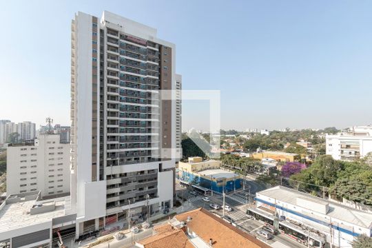 Vista da Varanda de kitnet/studio à venda com 1 quarto, 27m² em Santo Amaro, São Paulo