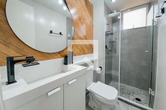 Banheiro Social de apartamento à venda com 2 quartos, 35m² em Ipiranga, São Paulo