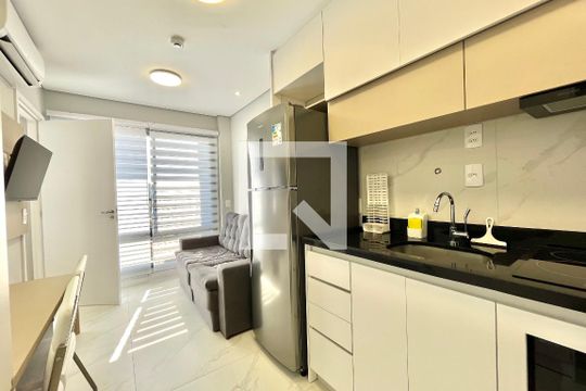 Sala de apartamento à venda com 1 quarto, 28m² em Mirandópolis, São Paulo
