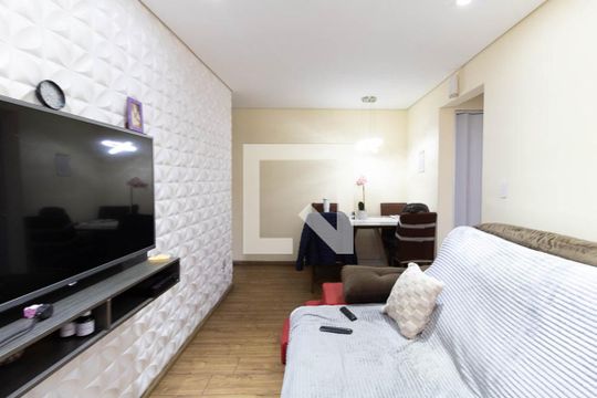 Sala de apartamento à venda com 2 quartos, 50m² em Vila Caraguata, São Paulo