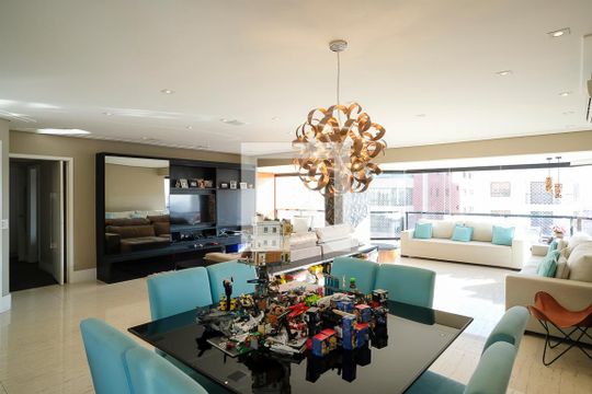 Sala de apartamento à venda com 3 quartos, 200m² em Vila Caminho do Mar, São Bernardo do Campo