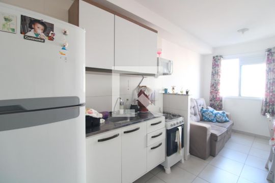 Cozinha de apartamento à venda com 1 quarto, 28m² em Jardim Cidalia, São Paulo