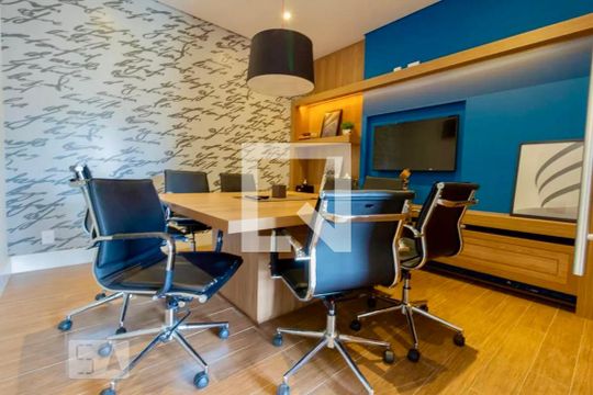 Área comum - Coworking de apartamento para alugar com 1 quarto, 36m² em Campo Belo, São Paulo