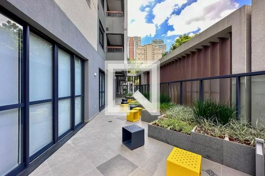 Área comum de kitnet/studio à venda com 1 quarto, 25m² em Brooklin, São Paulo