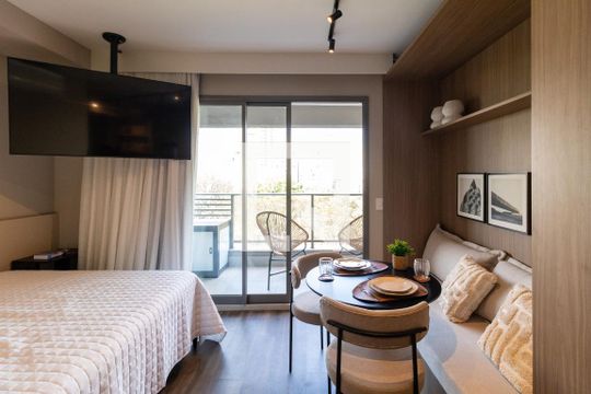 Studio de apartamento para alugar com 1 quarto, 31m² em Pompeia, São Paulo