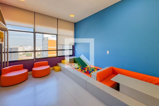 Área comum - Brinquedoteca de kitnet/studio à venda com 1 quarto, 26m² em Vila Mariana, São Paulo