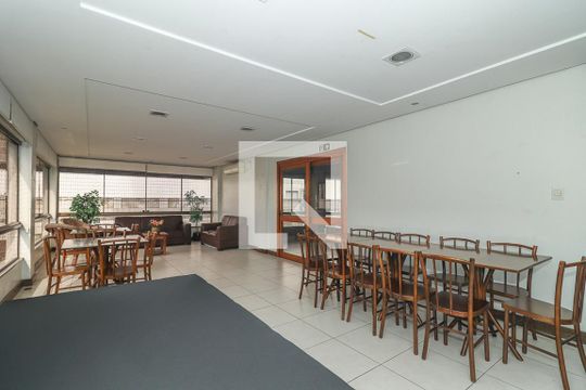 Área comum - Salão de festas de apartamento para alugar com 3 quartos, 400m² em Passo da Areia, Porto Alegre