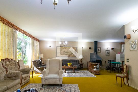 Sala de casa para alugar com 3 quartos, 492m² em Vila Alexandria, São Paulo
