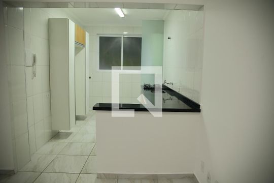Cozinha de apartamento para alugar com 1 quarto, 47m² em Vila Marchi, São Bernardo do Campo