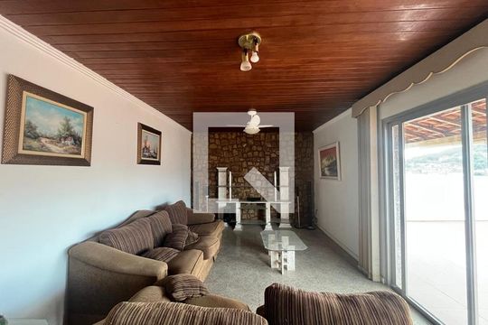 Sala de apartamento à venda com 3 quartos, 377m² em Tanque, Rio de Janeiro