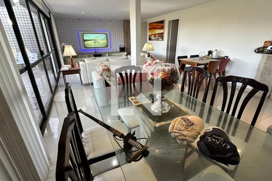 Sala de jantar de apartamento à venda com 5 quartos, 326m² em Recreio dos Bandeirantes, Rio de Janeiro