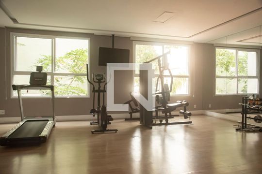 Área comum - Academia de kitnet/studio para alugar com 1 quarto, 21m² em Vila Clementino, São Paulo