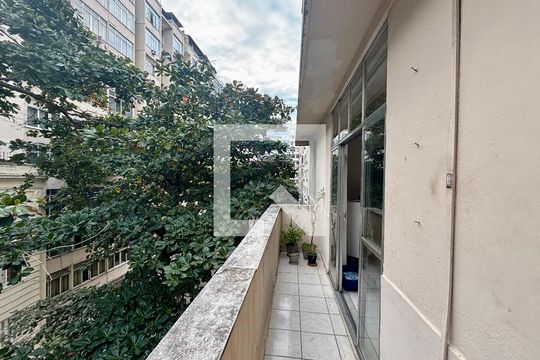 Suíte 1 - varanda e vista de apartamento à venda com 3 quartos, 170m² em Copacabana, Rio de Janeiro