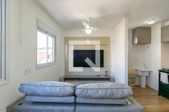 Sala de apartamento à venda com 1 quarto, 34m² em Vila Paulista, São Paulo
