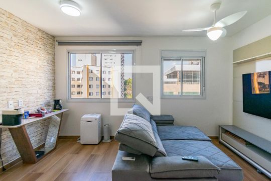 Sala de apartamento à venda com 1 quarto, 34m² em Vila Paulista, São Paulo